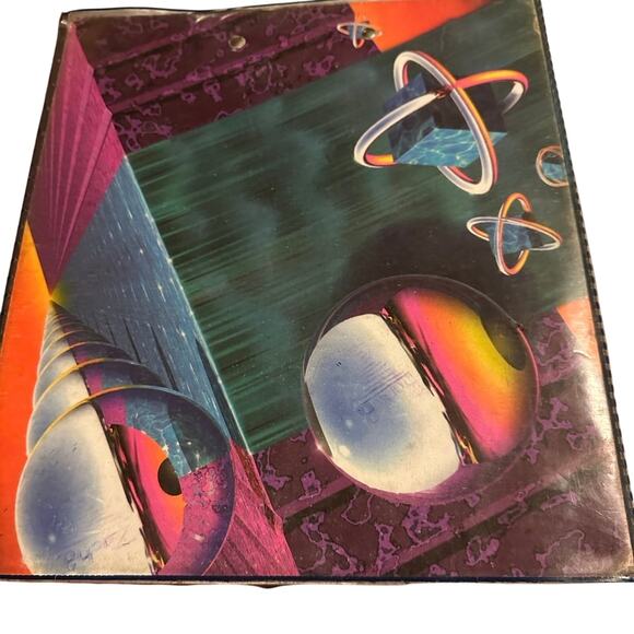 Vintage 90s atomic Trapper Keeper, Meade Designer series folder portfolio binder - Picture 8 of 9